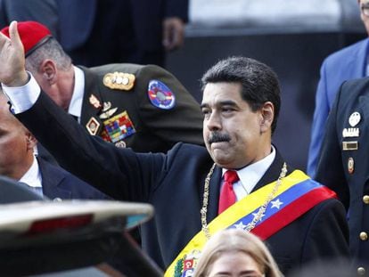 En vídeo, Nicolás Maduro, durante un acto protocolario.