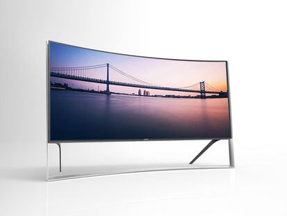 Samsung anuncia un televisor UHD de 105 pulgadas con pantalla flexible