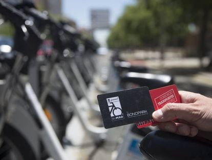 El servicio de BiciMad se podrá utilizar con las tarjetas sin contacto del Consorcio Regional de Transportes de Madrid.