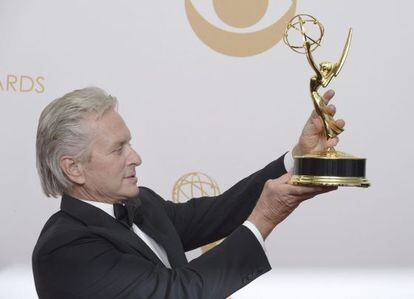 Michael Douglas, con el Emmy al mejor actor en miniserie o pel&iacute;cula para televisi&oacute;n por &#039;Behind the candelabra&#039;
