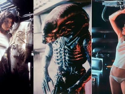 Varios fotogramas de 'Alien, el octavo pasajero'.