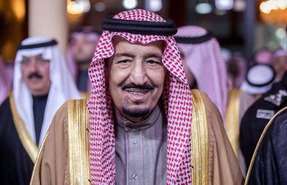 El rey saud&iacute; Salman bin Abdulaziz, en Riad en febrero de 2016.