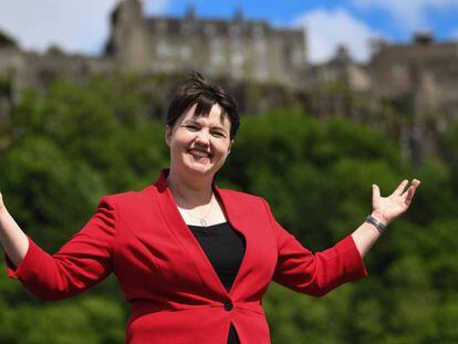 Ruth Davidson, líder de los conservadores escoceses.