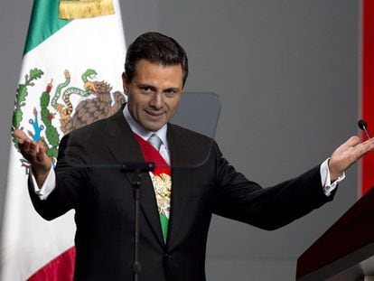 Enrique Peña Nieto, tras asumir la presidencia de México, en 2012.