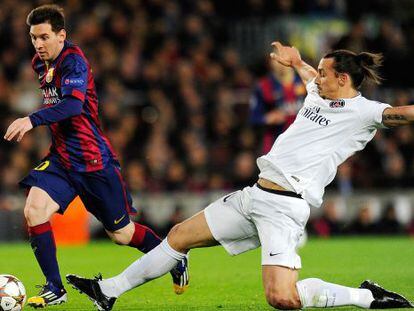 Messi e Ibrahimovic, el pasado diciembre.