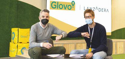 Javier Jiménez, director general de Lanzadera, y Oscar Pierre, cofundador de Glovo.