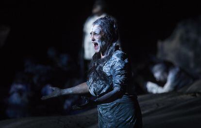 Ingela Brimberg, durante su interpetración en la ópera El holandés errante.