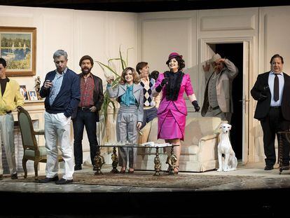 El elenco de la ópera 'Agrippina', en el Teatro de la Maestranza de Sevilla.