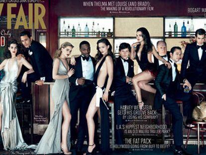 Desplegable de la portada de la revista <i>Vanity Fair</i>.