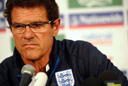 Fabio Capello, durante la conferencia de prensa.