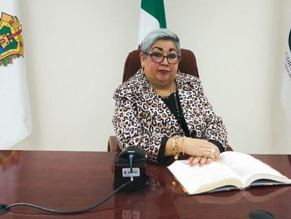 La juez Angélica Sánchez Hernández en una fotografía publicada en sus redes sociales el 23 de diciembre de 2020.