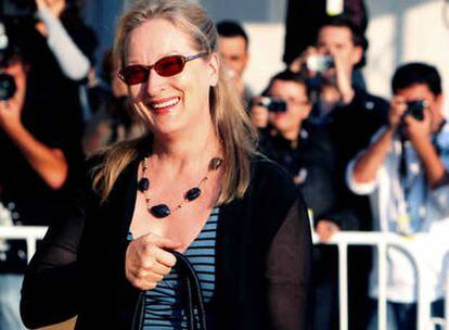 Meryl Streep a su llegada a San Sebastián