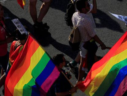 La manifestación del Orgullo Gay en Madrid.