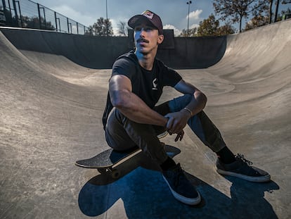 Danny León, el pasado martes en el skatepark de Boadilla. En vídeo, Danny León y la esencia del skate.