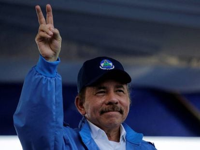 El presidente de Nicaragua, Daniel Ortega, el pasado miércoles en Managua. 
 