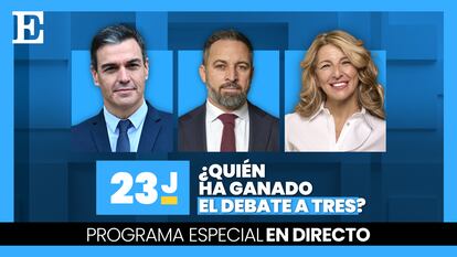 Ruta 23J | ¿Quién ha ganado el debate a tres entre Sánchez, Abascal y Díaz?