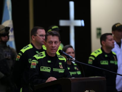 El general de la Policía de Colombia, Henry Sanabria, en Bogotá, el 16 de enero de 2023.