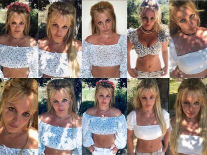 Las diferentes imágenes que Britney ha subido en diferentes días a su cuenta de Instagram, a menudo con la misma ropa, la misma pose y la misma localización, han preocupado a sus seguidores, que no dejan de hacerle preguntas que ella jamás responde.