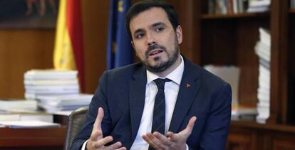 El ministro de Consumo, Alberto Garzón.