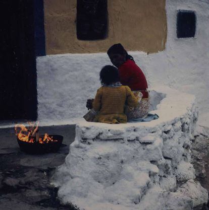 Imagen tomada por Carlos Pérez Siquier en La Chanca (Almería) en 1965.
