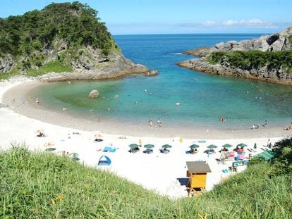 Playa Tomari, en la isla de Shikinejima, administrada por el gobierno metropolitano de Tokio.