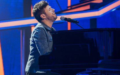 El cantante Pablo L&oacute;pez durante el programa &#039;Operaci&oacute;n Triunfo&#039; el pasado lunes.