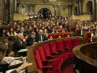 Una sessió del Parlament de Catalunya.