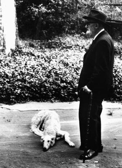 El poeta León Felipe, en 1960.