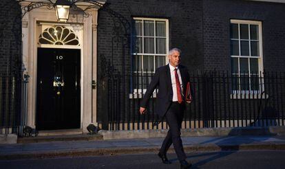 Stephen Barclay sale del 10 de Downing Street, el pasado 24 de julio.
