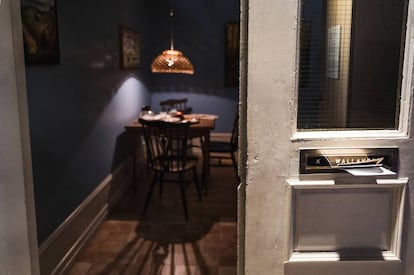 Decorado de la casa de Wallander en la serie de televisión realizada en Suecia. Se puede visitar en el museo de los estudios de cine de Ystad.
