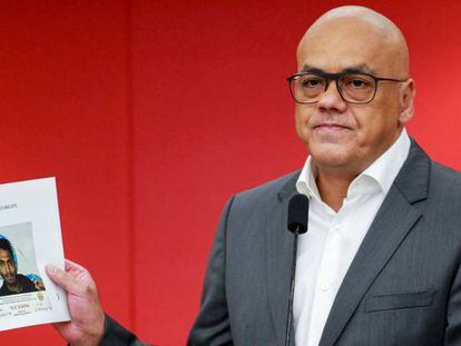 El ministro de Comunicación venezolano, Jorge Rodríguez, este miércoles.
