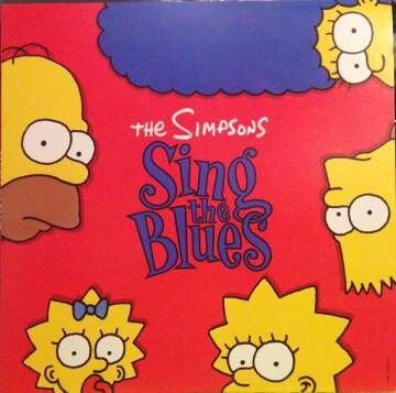 Portada del disco 'The Simpsons sing the blues', publicado en 1990.