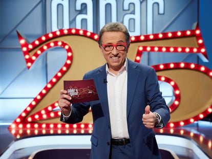 El presentador de "Saber y ganar", Jordi Hurtado, celebrará en la noche del jueves en La 2 los 25 años del concurso.
