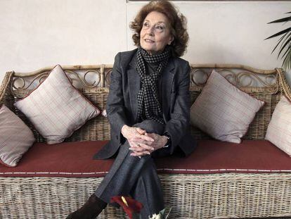 La actriz Julia Gutiérrez Caba, en Madrid.