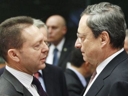 El ministro griego de Finanzas y el presidente del BCE 