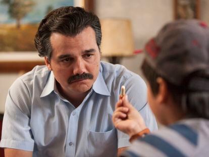 Wagner Moura como Pablo Escobar en 'Narcos', una de las series de Netflix más vistas en 'prime time' en España.