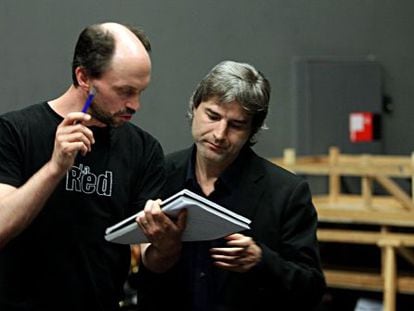 Ensayo de &#039;Hamlet&#039; en el Teatro Espa&ntilde;ol, con Alberto San Juan