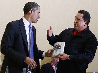 Chávez regala a Obama &#39;Las venas abiertas de América Latina&#39;.