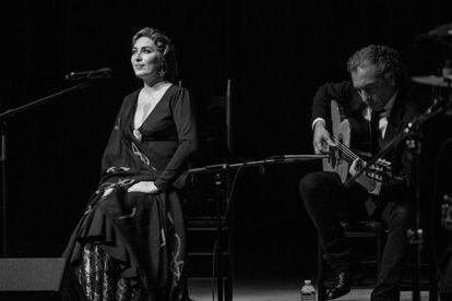 Estrella Morente durante su concierto en Miami. 