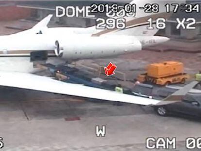 El 'narcojet' viajó de Bogotá a Londres con media tonelada de cocaína.