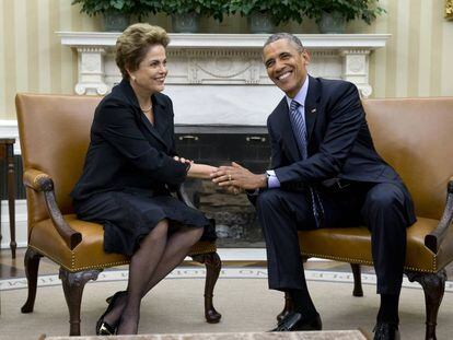 Obama y Rousseff, en Washington en junio de 2015.