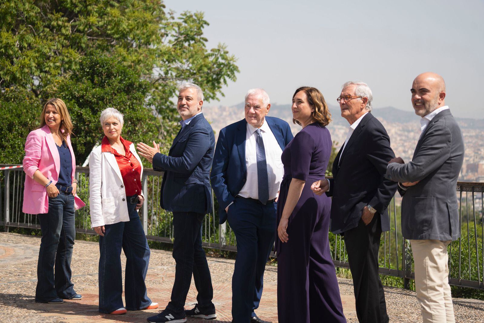 27/05/2023. Los candidatos a la alcaldía de Barcelona han pasado parte de la mañana posando para distintos medios en esta jornada de reflexión.