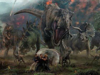La quinta de la saga Jurassic Park  superproducción con dinosaurios, el sello de Spielberg y un director español a los mandos
