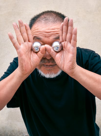 Ai Weiwei, a principios de octubre, en la Cordoaria Nacional, en Lisboa.