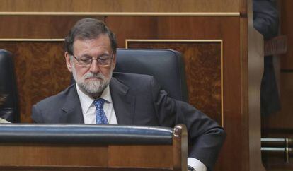 Mariano Rajoy en el Congreso de los Diputados.
