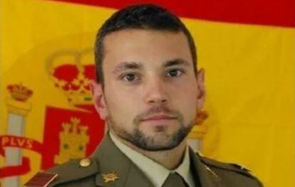 El sargento Rafael Gallart Martínez, fallecido en un salto paracaidista.