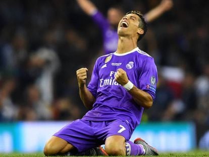 Cristiano Ronaldo celebra la Champions. 