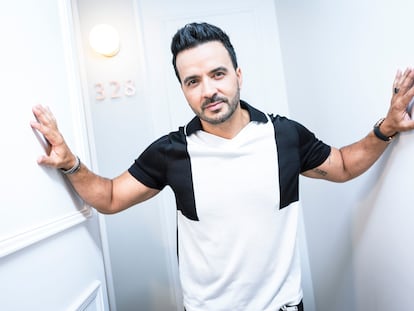 El cantante Luis Fonsi fotografiado en el hotel UMusic de Madrid, el 7 de septiembre de 2023.