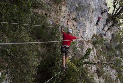 Vía ferrata La Hermida (Cantabria), en el corazón del parque nacional de Los Picos de Europa.