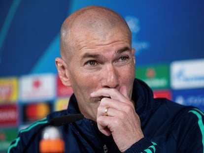 Zidane, en la rueda de prensa previa al partido ante el City.